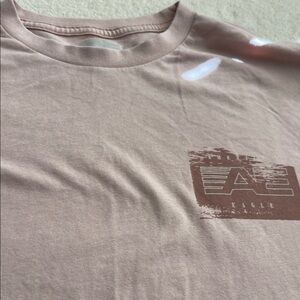 American Eagle Outfitters Men's Light Pink Graphic Tee